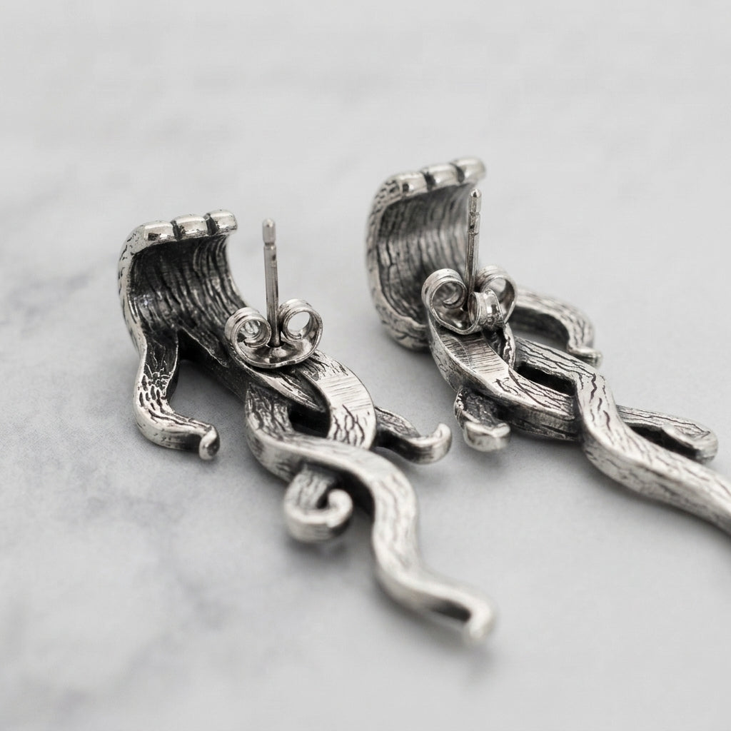 Statement Octopus Drop Earrings