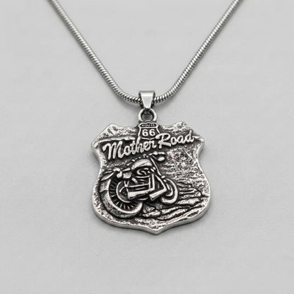 Road 66 Pendant Necklace