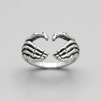 Bone Hand Embrace Ring