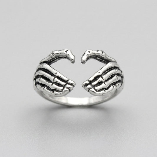 Bone Hand Embrace Ring