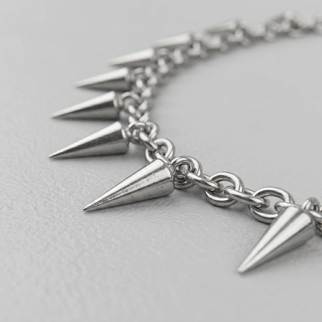 Stainless Steel Punk Aesthetic Stud Necklace