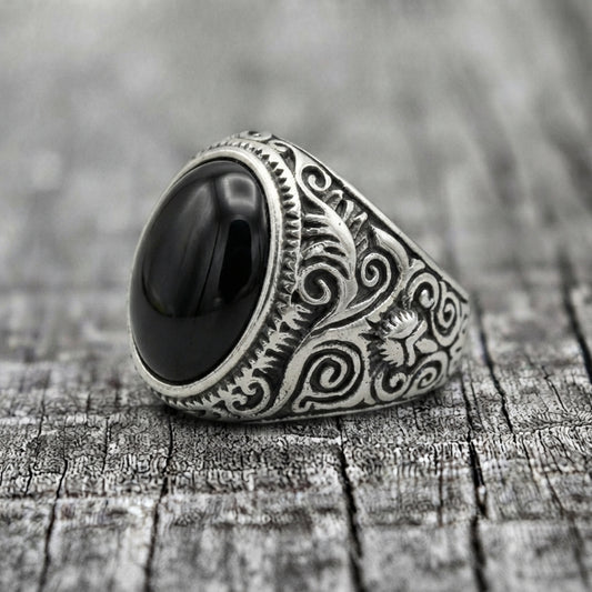 Black Onyx Statement Ring