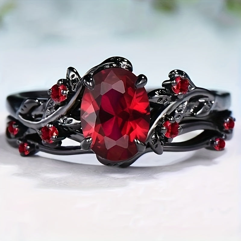 Branch Cross Gem Ring
