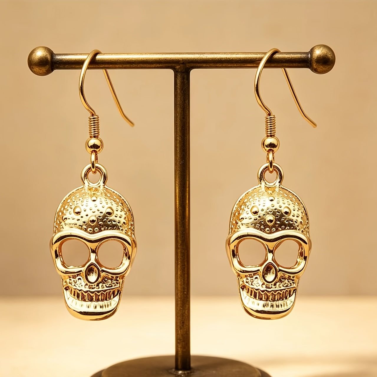 1 Pair Vintage Skull Earrings for Women Gothic Punk Halloween Jewelry