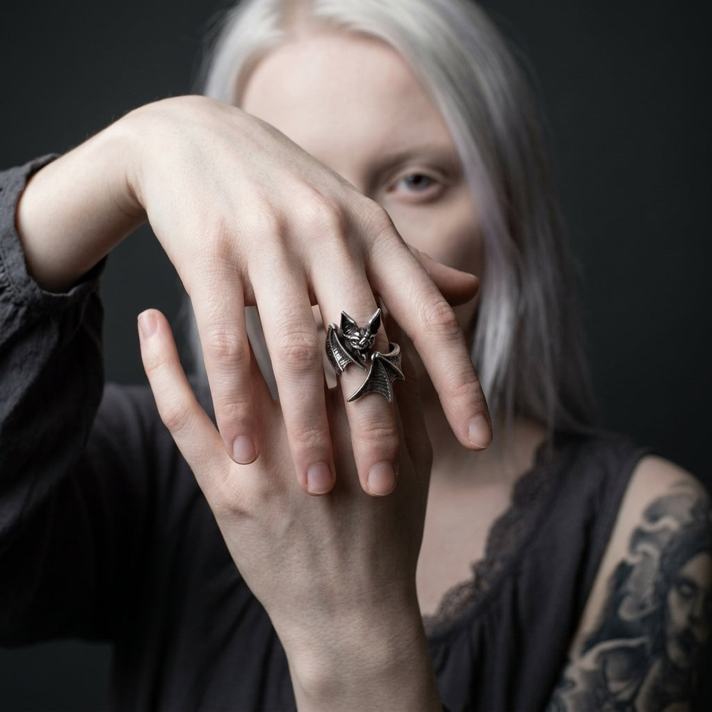 Midnight Bat Ring
