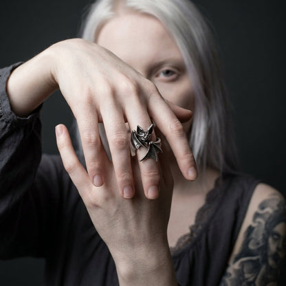 Midnight Bat Ring