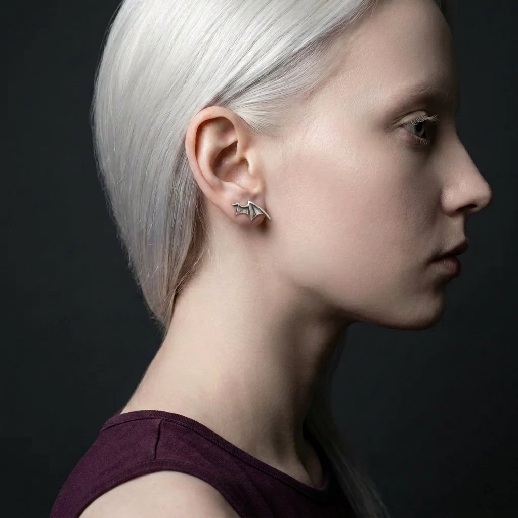 Bat Wing Stud Earrings