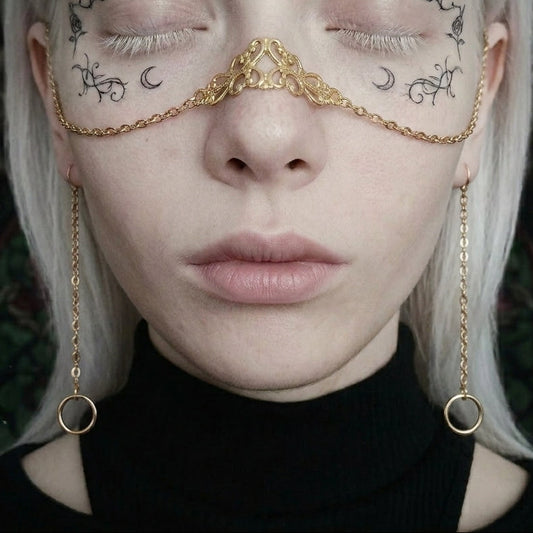 Nose Chain Akasha Filigree Face Jewelry