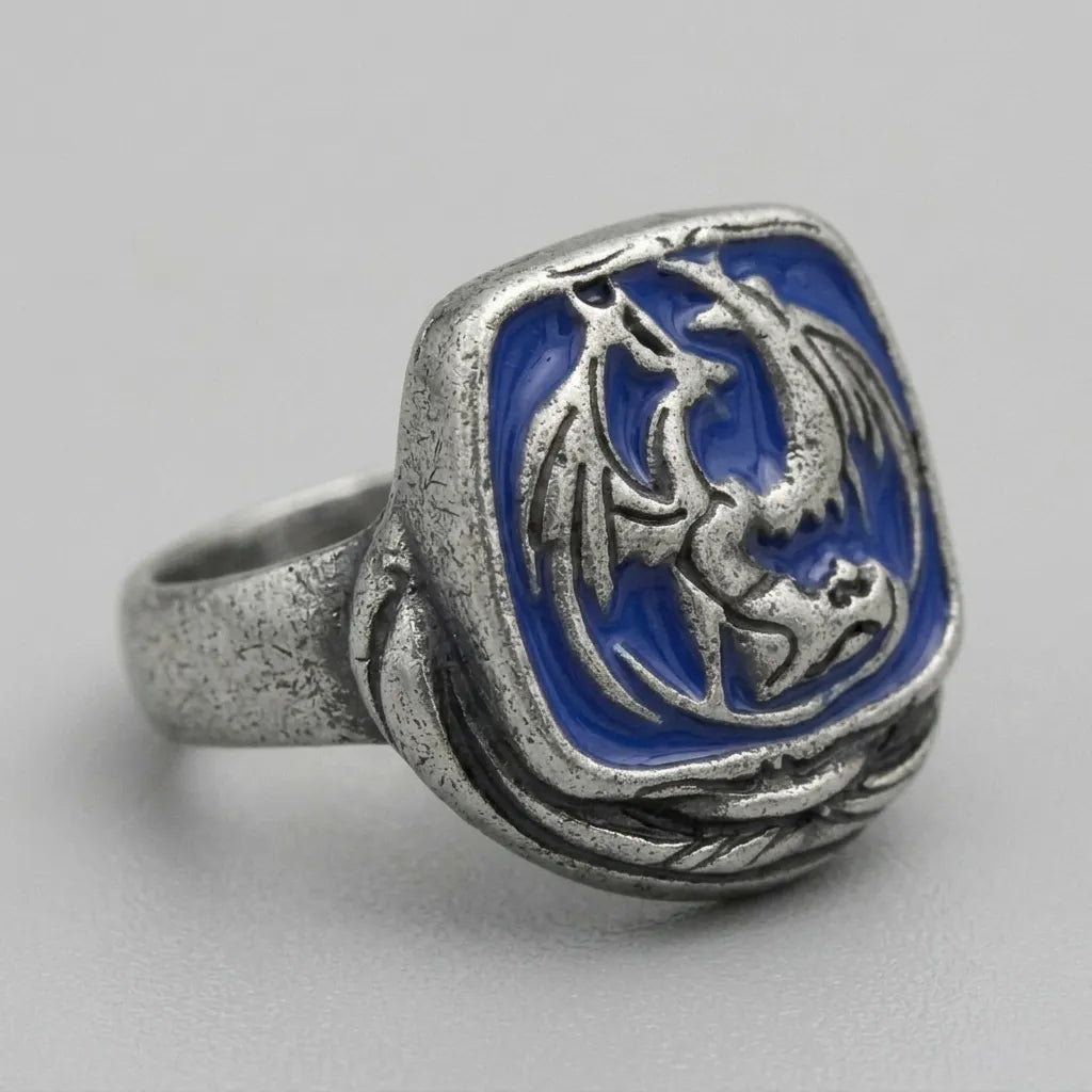Midnight Dragon Seal Ring
