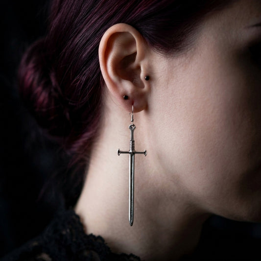 Dagger Earrings Hypoallergenic Ear Wires