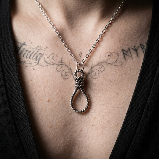 Hangmans Noose Silver Necklace