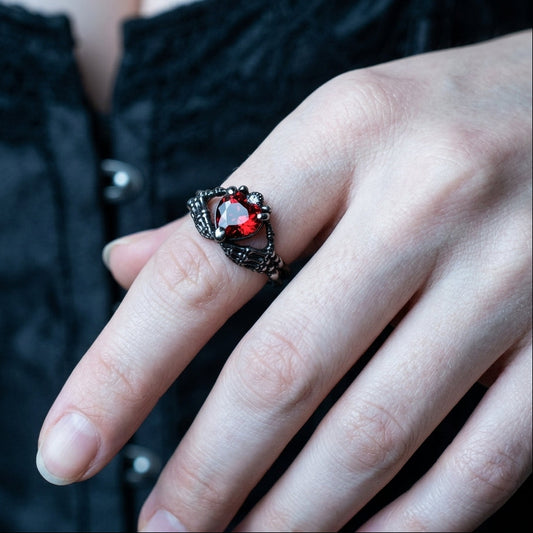 Sterling Silver Dark Gothic Ring Gothic