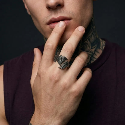 The Shadow Raven Ring
