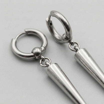 Spike Huggie Hoop Earrings