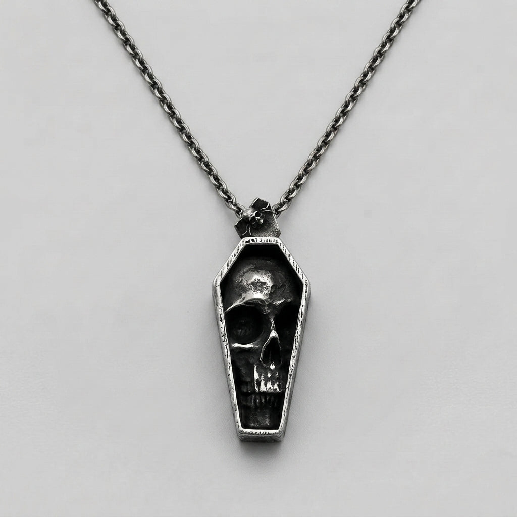 Vampire Coffin Pendant Necklace