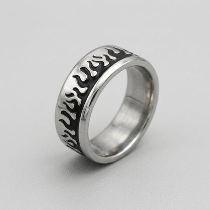 Full Wrap Fire Eternity Band Ring