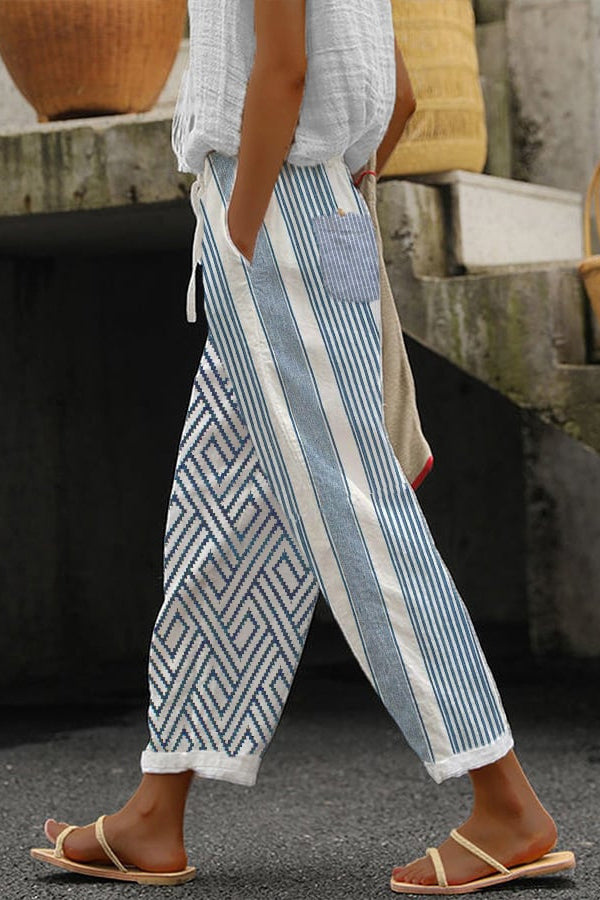 Fitted and airy pants