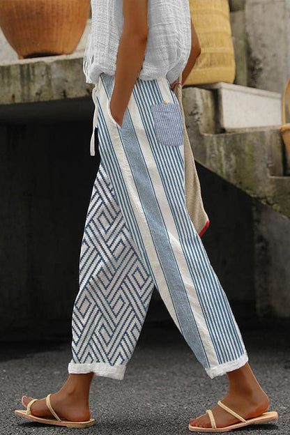 Fitted and airy pants