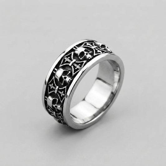 Cross and Skull Cavalry Ring