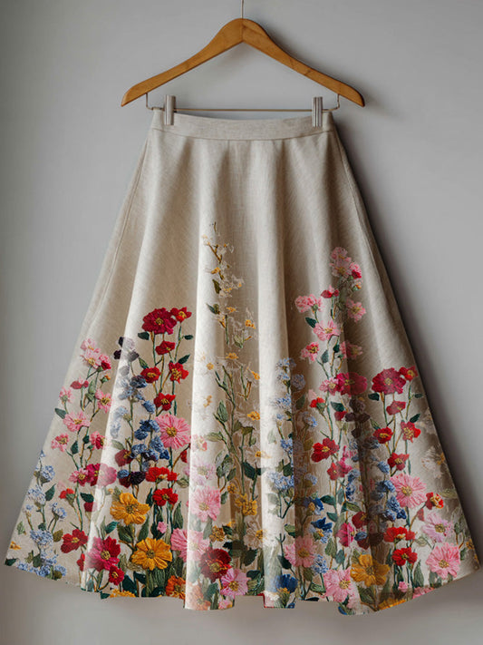 Plant Flower Skirt artswardrobe