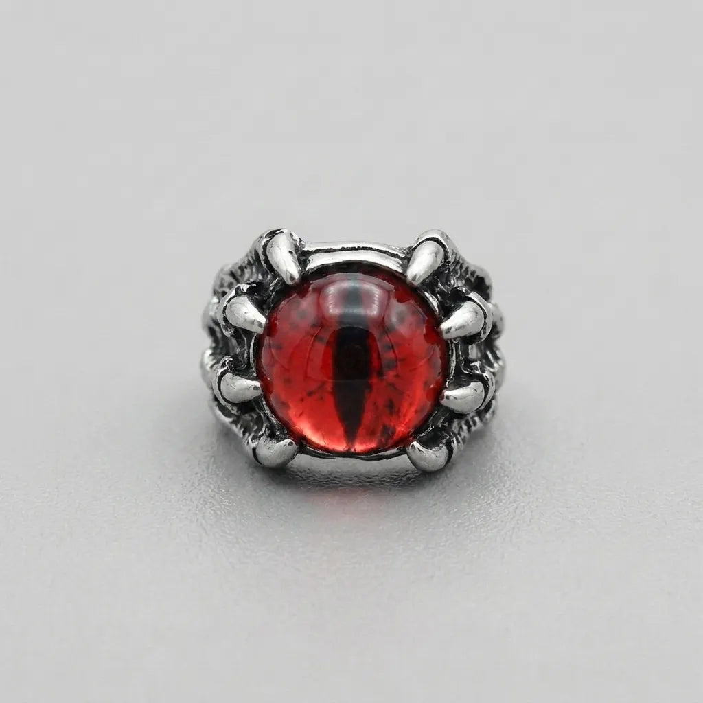 Dragon Claw Red Evil Eye Ring