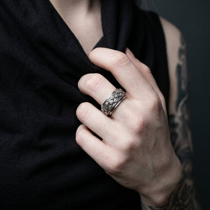 Evil Eye Eternity Spinner Ring