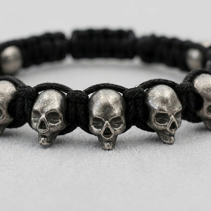 Punk Skull Two-Loop Bracelet