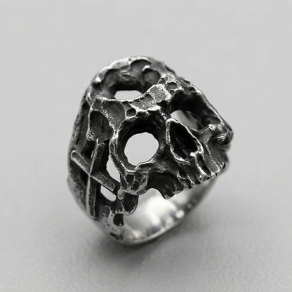 Hollow Bone Skull Ring