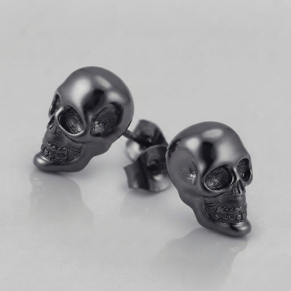 Midnight Bone Studs