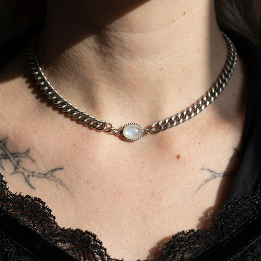 Crystal Bind Choker Necklace