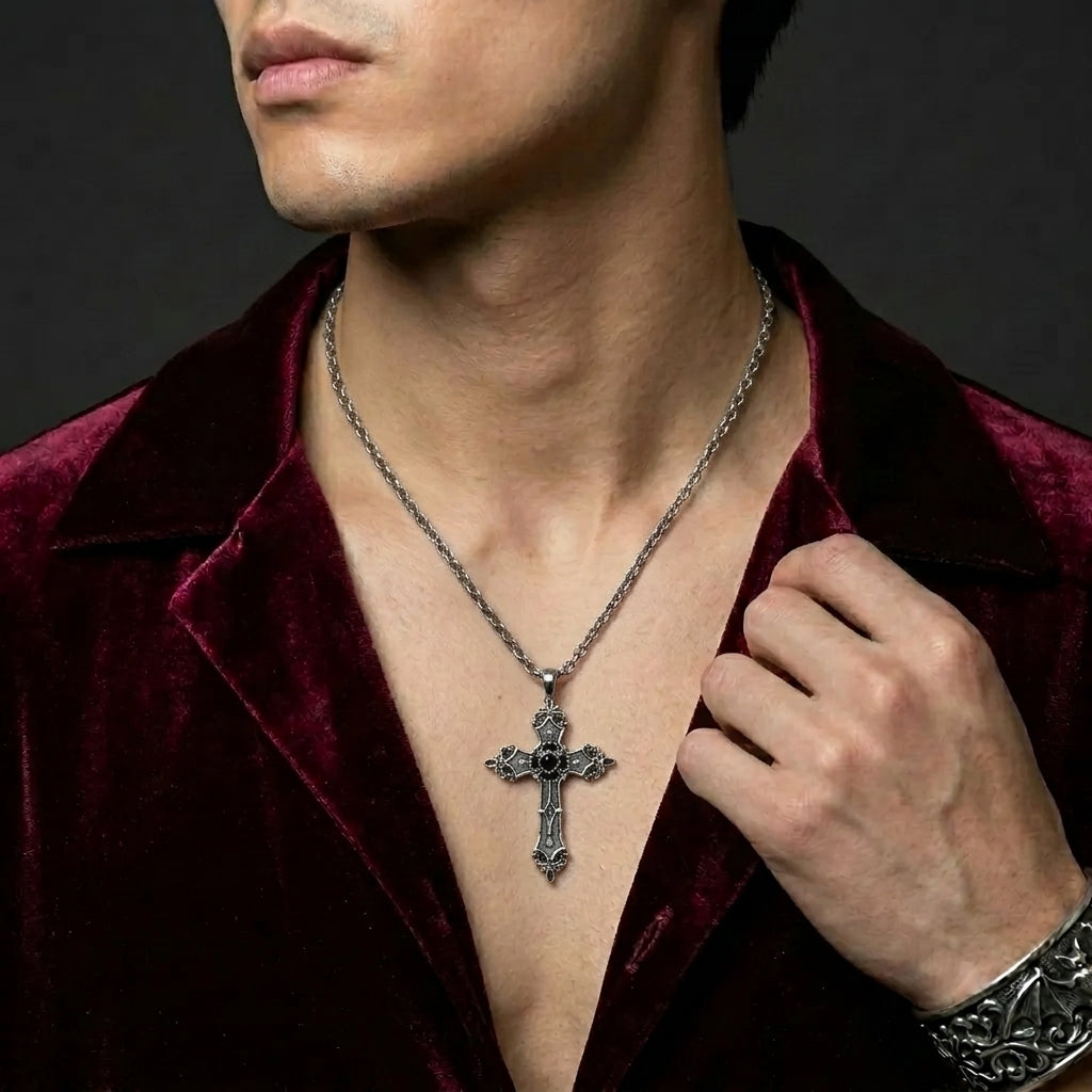Vintage Cross Chain Necklace