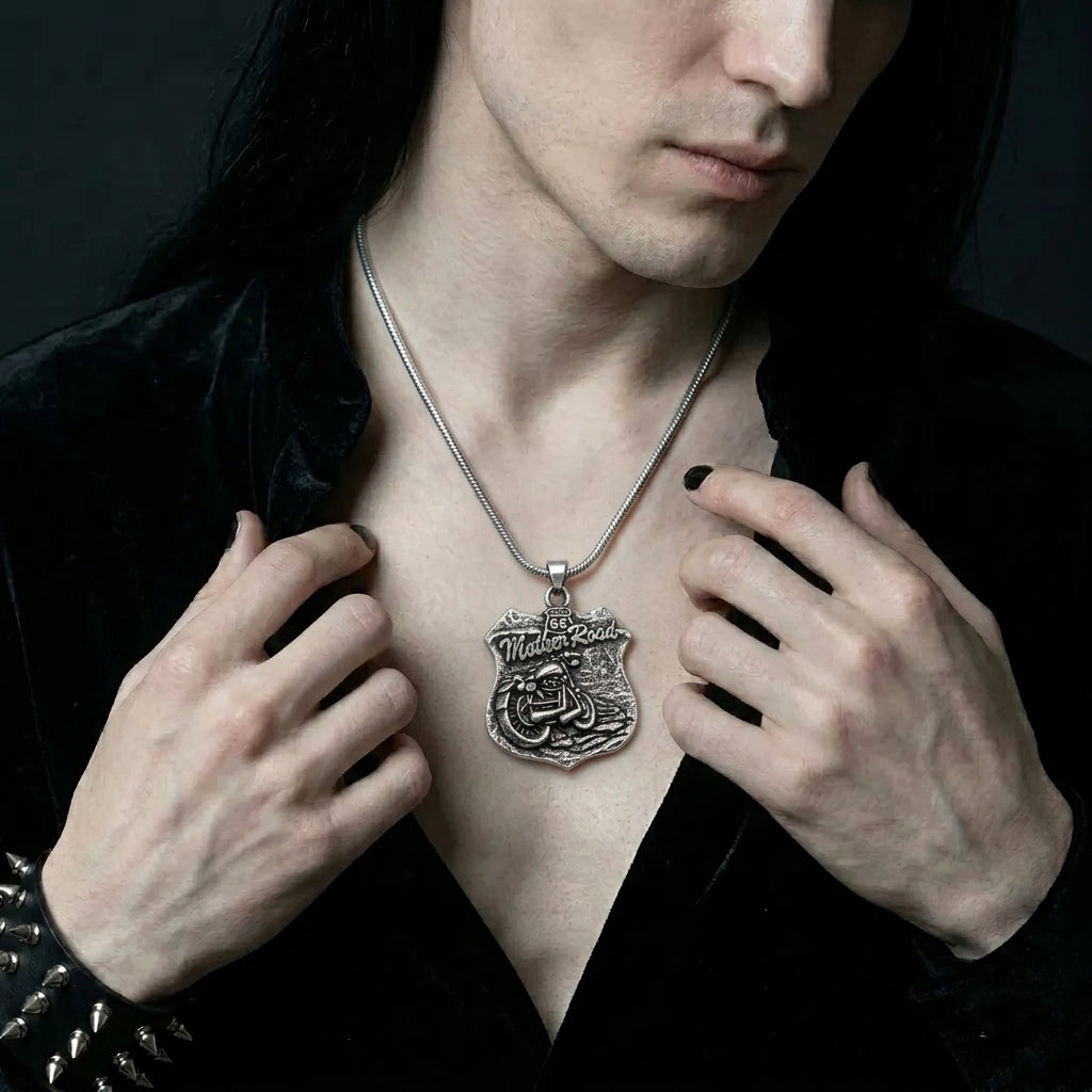 Road 66 Pendant Necklace