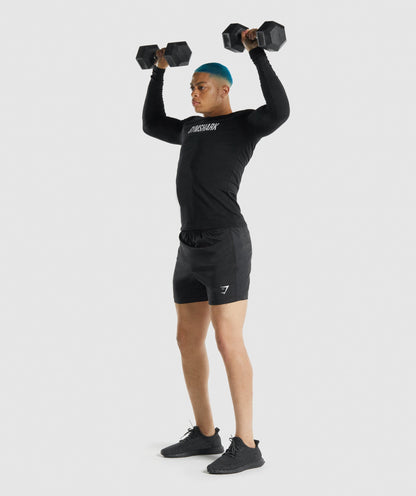 Gymshark Apollo Long Sleeve T-Shirt - Black