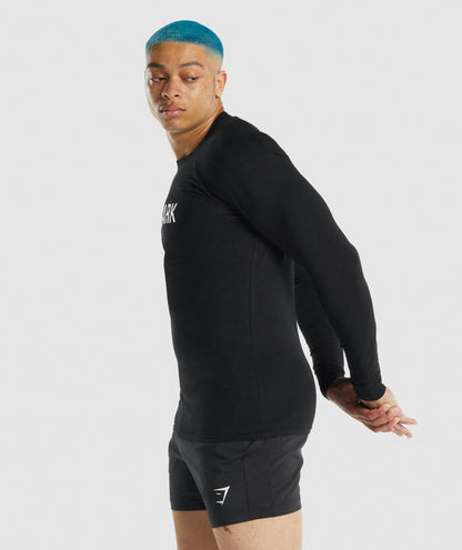 Gymshark Apollo Long Sleeve T-Shirt - Black