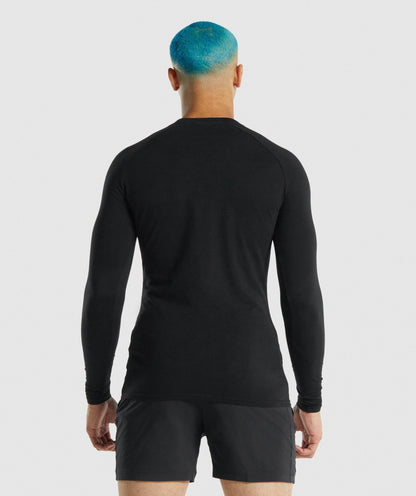Gymshark Apollo Long Sleeve T-Shirt - Black