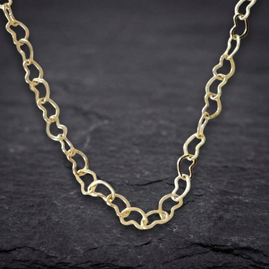 Amore Heart Link Choker Necklace
