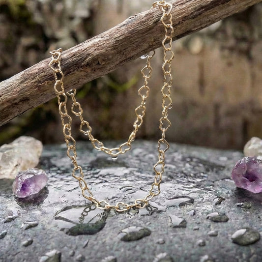 Amore Heart Link Choker Necklace