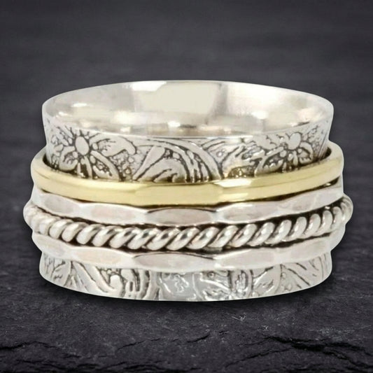Antique Meditation Spinner Ring 03370856