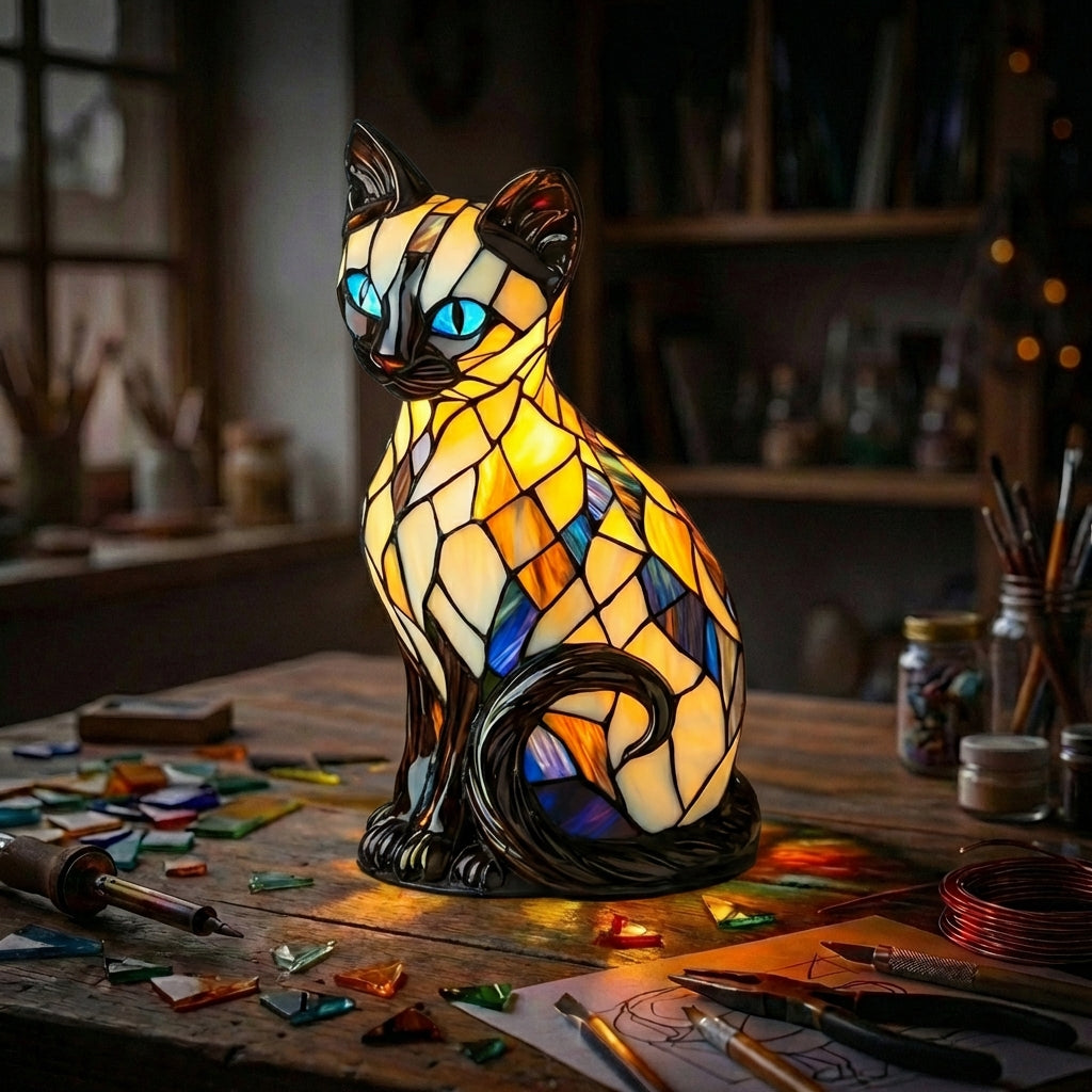 Cat Sitting Lamp