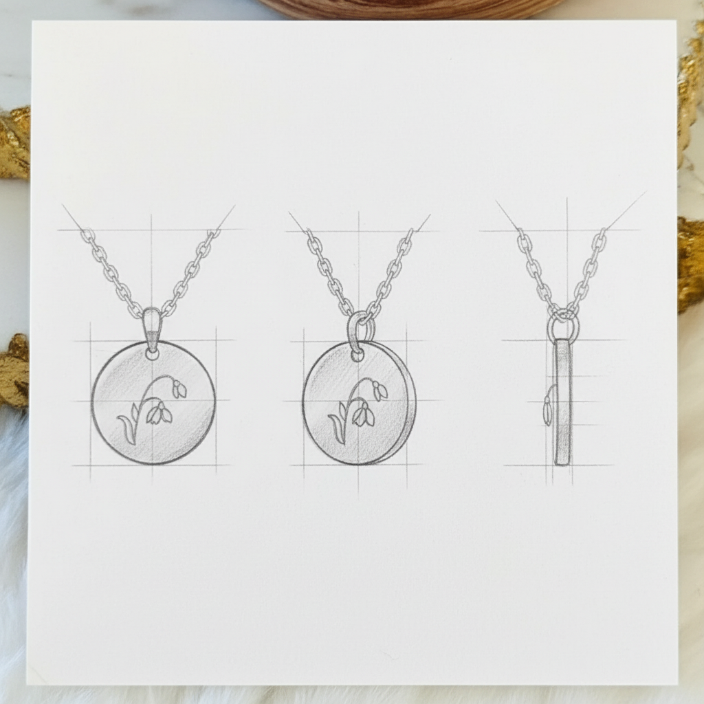 Birth Flower Necklace