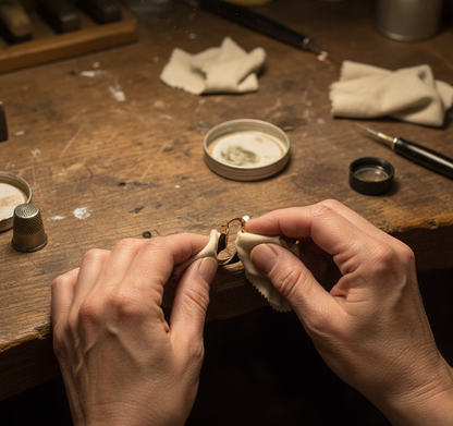 Black Hoop Rose Gold Earrings