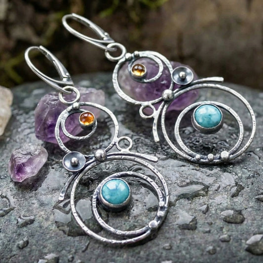 Blue Stone Earrings