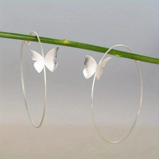 Bohemian Butterfly Hoop Earrings 69315542 01 (1)