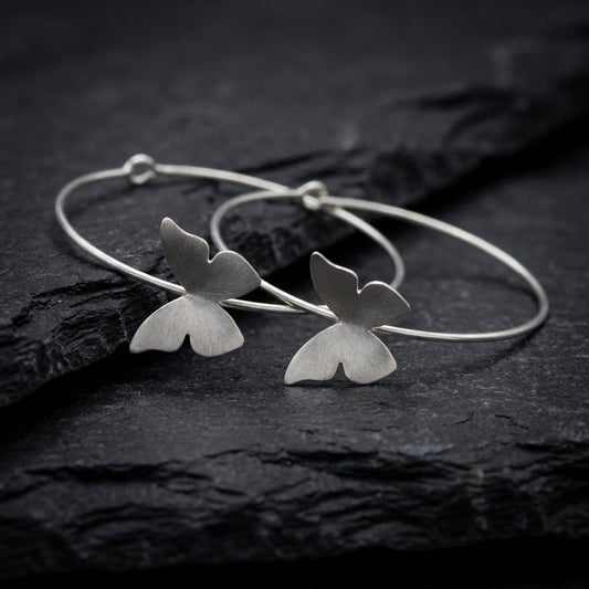 Bohemian Butterfly Hoop Earrings 69315542