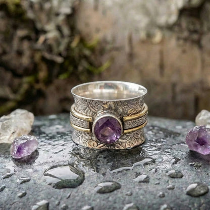 Bohemian Crystal Meditation Ring