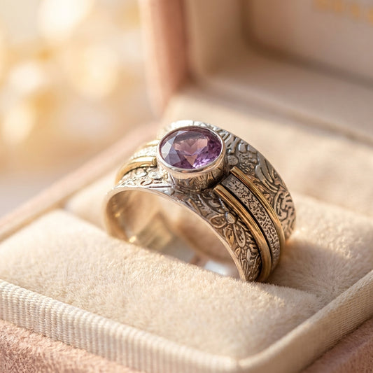 Bohemian Crystal Meditation Ring