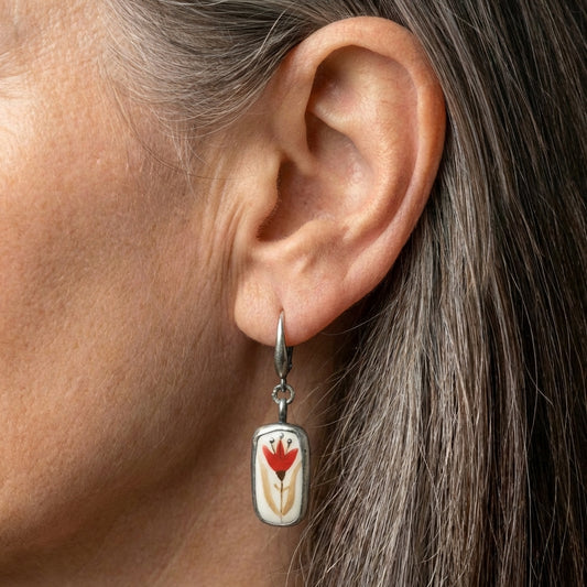Bohemian Floral Drop Earrings