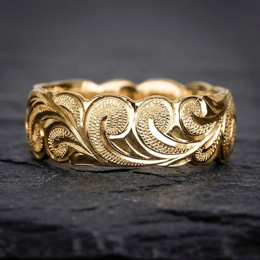 Bohemian Floral Gold Ring 27655322