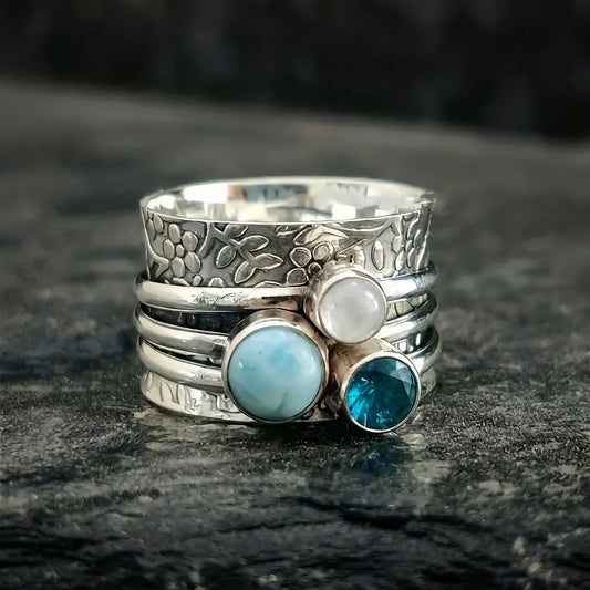Bohemian Gemstone Ring 95100342