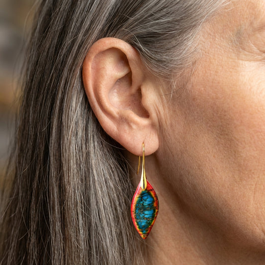 Bohemian Stone Drop Earrings